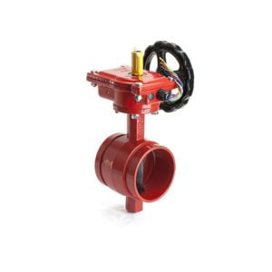 VÁLVULA MARIPOSA T-SWITCH RANURADO SWITCH SUPERVISOR 300 PSI 2"Ø HASTA 12"Ø MARCA MECH UL/FM